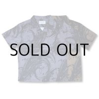 HIRO "BLACK FLAME" PATTERN SHIRT