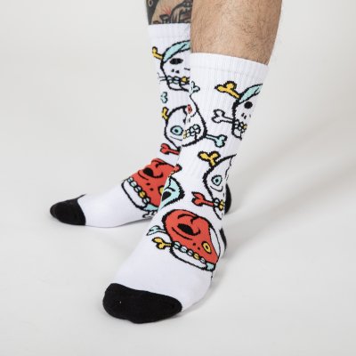 画像5: IZUMONSTER×STAY GOLD SOCKS "ガイコツ総柄"