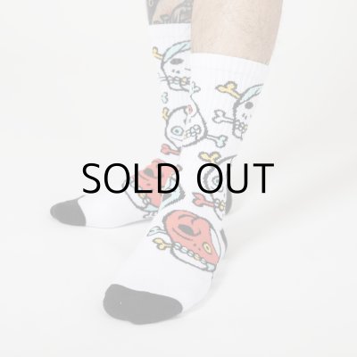 画像5: IZUMONSTER×STAY GOLD SOCKS "ガイコツ総柄"