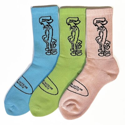 画像1: AKI YAMAMOTO × THE CHILDHOOD HOME socks "COME WALK WITH ME"