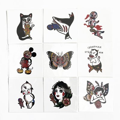 画像2: IZUMONSTER × CODE CORNER TATTOO STICKER SET