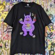 画像1: NOE246 x 力王駄菓子屋 T-SHIRT "Grimace Kaiju" (Black) (1)