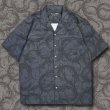 画像1: HIRO "BLACK FLAME CAMO" PATTERN SHIRT (1)